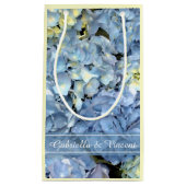 Blue Hydrangea Floral Wedding Kleine Geschenktüte (Vorderseite)