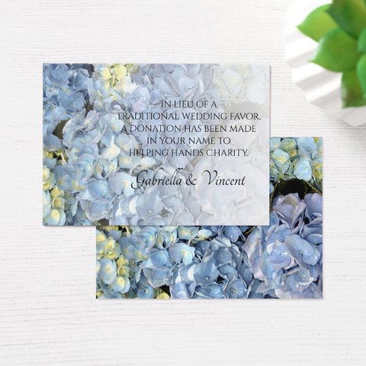 Blue Hydrangea Floral Wedding Wohltätigkeit Fevor (Schreibtisch)
