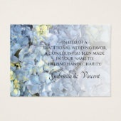 Blue Hydrangea Floral Wedding Wohltätigkeit Fevor (Vorderseite)