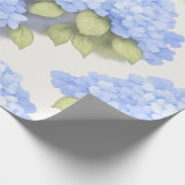 Blue Hydrangea Floral Wrap Roll – Boutique Geschenkpapier (Ecke)