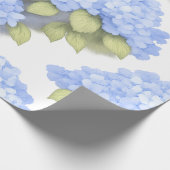 Blue Hydrangea Floral Wrapping Paper – Boutique  Geschenkpapier (Ecke)