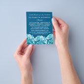 Blue Hydrangea, Floristry Werbung Flyer (Gruppe)