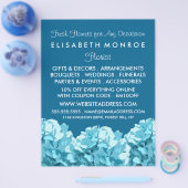 Blue Hydrangea, Floristry Werbung Flyer (Einzeln)