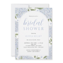 Blue Hydrangea Flower Arch Bridal Shower