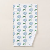 Blue Hydrangea Flower Painting Pattern Badhandtuch Set (Handtuch)