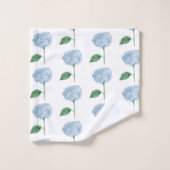 Blue Hydrangea Flower Painting Pattern Badhandtuch Set (Waschlappen)