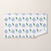 Blue Hydrangea Flower Painting Pattern Badhandtuch Set (Handtuch)