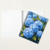 Blue Hydrangea Flowers Watercolor Floral Planer (Anzeige)