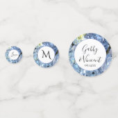 Blue Hydrangea Flowers Wedding Konfetti (Vorderseiten)