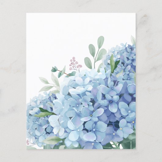 Blue Hydrangea Flyer (Hinten)