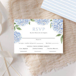 Blue Hydrangea Food Choices Border Wedding Antwort