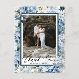 Blue Hydrangea | Foto Vielen Dank Postkarte