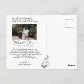 Blue Hydrangea | Foto Vielen Dank Postkarte (Rückseite)