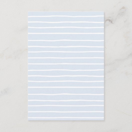 Blue Hydrangea Frame Script Details QR Code Klein Begleitkarte (Rückseite)