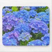 Blue Hydrangea Garden Blume Blumenmousepad Mousepad (Vorne)