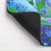 Blue Hydrangea Gardens mousepad Blume (Ecke)