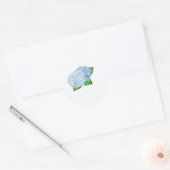 Blue Hydrangea Gastgeschenk Hochzeit Stickers (Umschlag)