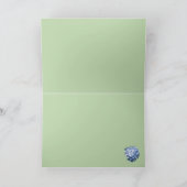 Blue Hydrangea Geburtstagskarte Karte (Innenseite)