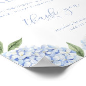 Blue Hydrangea gemeinsam mit einer Rezept-Dusche Poster (Ecke)