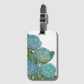 Blue Hydrangea Gepäckanhänger (Vorderseite Vertikal)