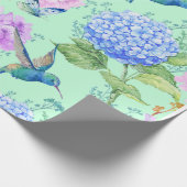 Blue Hydrangea Geschenkpapier (Ecke)