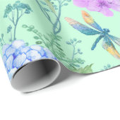 Blue Hydrangea Geschenkpapier (Rolleneckpunkt)