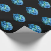 Blue Hydrangea Geschenkpapier (Ecke)
