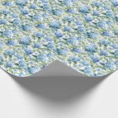 Blue Hydrangea Geschenkpapier (Ecke)