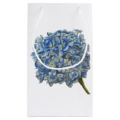 Blue Hydrangea Geschenktasche Kleine Geschenktüte (Rückseite)