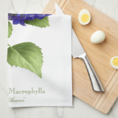 Blue Hydrangea Geschirrtuch (Viertel Falte)