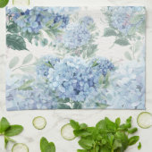 Blue Hydrangea Geschirrtuch (Gefaltet)