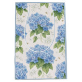 Blue Hydrangea Gift Bag | Botanical Mittlere Geschenktüte (Vorderseite)