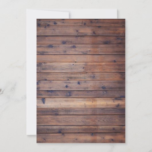 Blue Hydrangea Gipskraut Rustic Barn Wedding Einladung (Rückseite)