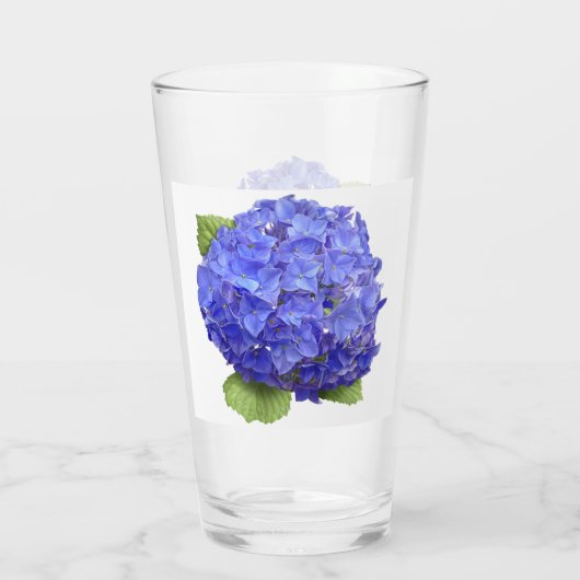 Blue Hydrangea Glas (Rückseite)