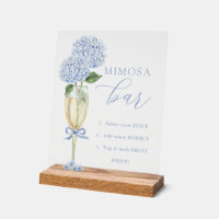 Blue Hydrangea, Gold Mimosa Bar Dusche