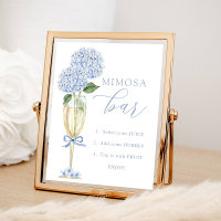 Blue Hydrangea, Gold Mimosa Bar Dusche