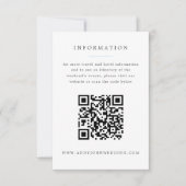 Blue Hydrangea Grand-Millenium Hochzeitsinfo RSVP Karte (Vorderseite)