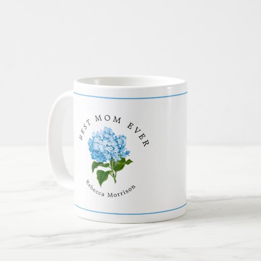 Blue Hydrangea Grand Millennium Kaffeetasse (Vorderseite Links)