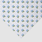 Blue Hydrangea Grandmillennial Blue and White Seidenpapier (Ausschnitt)