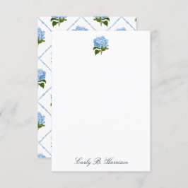 Blue Hydrangea Grandmillennial personlisiert Einladung