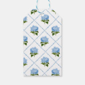 Blue Hydrangea Grandmillennial Vielen Dank Geschenkanhänger (Rückseite)