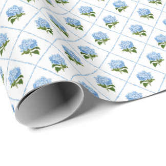 Blue Hydrangea GrandMillennium Geschenkpapier