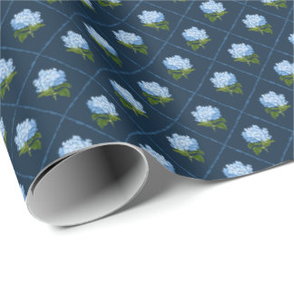 Blue Hydrangea GrandMillennium Geschenkpapier