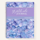 Blue Hydrangea Gratitude Journal Notizblock (Vorderseite)