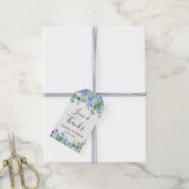 Blue Hydrangea Greenergium Geschenk Gefallen Tag V Geschenkanhänger (Mit Garn)