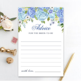 Blue Hydrangea Greenerity Wünsche & Advice Card