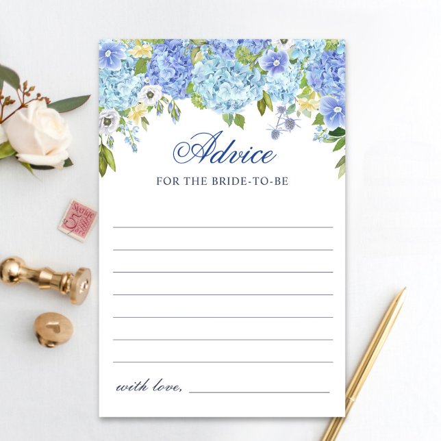 Blue Hydrangea Greenerity Wünsche & Advice Card (Von Creator hochgeladen)
