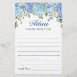 Blue Hydrangea Greenerity Wünsche & Advice Card<br><div class="desc">Genießen Sie Ihr Brautparty mit diesen lustigen Spielen. Personalisieren Sie mit der Braut zu sein Name und Datum der Dusche. Für weitere Anpassungen klicken Sie bitte auf den Link "Weiter anpassen". Wenn Sie Hilfe benötigen,  kontaktieren Sie mich bitte.</div>