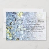 Blue Hydrangea Heiratsankündigung Ankündigung (Vorderseite)