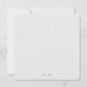 Blue Hydrangea Heiratskarte Ankündigung (Rückseite)